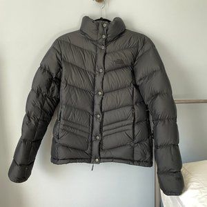 North Face short puffer jacket in black
